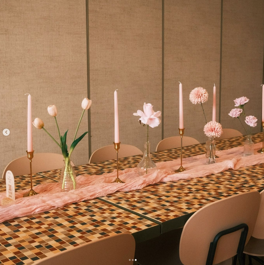 Bud Vase + Candle Table Set